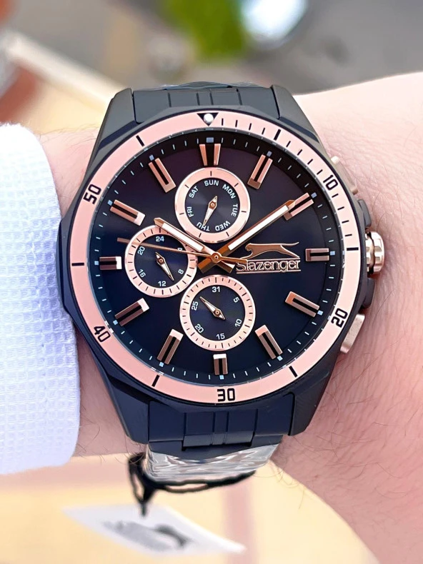 Slazenger Çelik Kordon İç Fonksiyonları Aktif 5 Atm Suya Dayanıklı Erkek Kol Saati SL.2245.2.05 - Resim 2