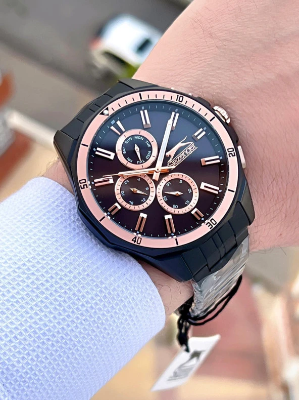 Slazenger Çelik Kordon İç Fonksiyonları Aktif 5 Atm Suya Dayanıklı Erkek Kol Saati SL.2245.2.05 - Resim 3