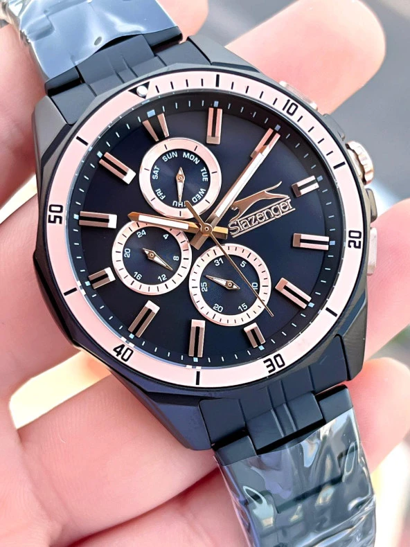 Slazenger Çelik Kordon İç Fonksiyonları Aktif 5 Atm Suya Dayanıklı Erkek Kol Saati SL.2245.2.05 - Resim 4