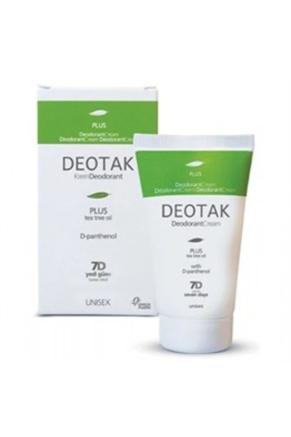 DEOTAK Plus Tea Tree Oil Krem Deodorant 35ml