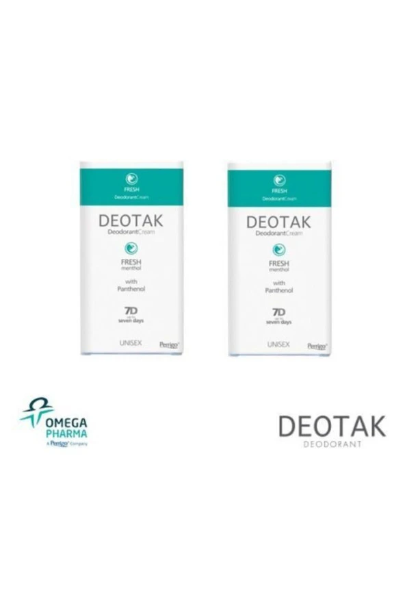 DEOTAK Krem Deodorant Fresh X 2