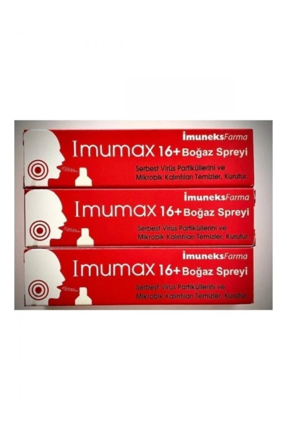 IMUMAX Boğaz Spreyi+16 30 Ml*3 Adet