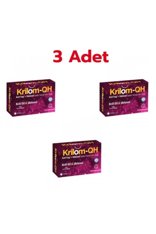 KRİLOM Krilom-qh Krill Oil & Ubikinol 30 Yumuşak Kapsül