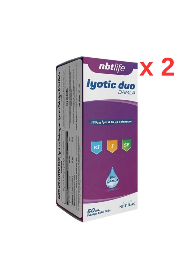NBT İLAÇ Nbt Life Iyotic Duo 50 ml Damla - 2 Adet