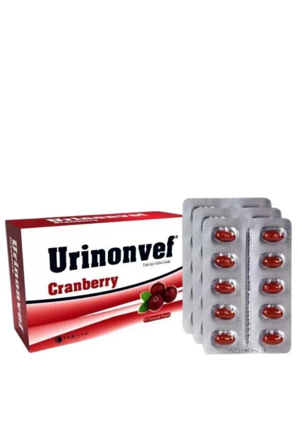 URİNONVEF Cranberry 30 Yumuşak Kapsül