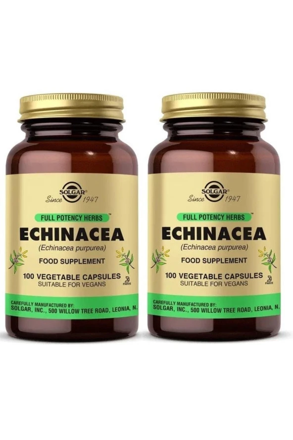 SOLGAR Echinacea 520 mg 100 Kapsül 2 Adet