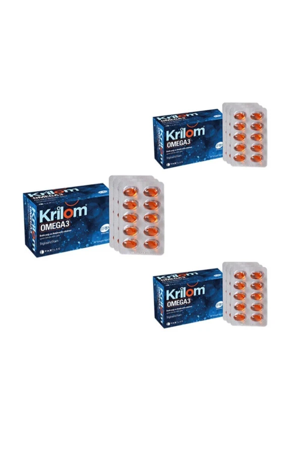 KRİLOM Krilom Omega3 50 Kapsül 3 Adet