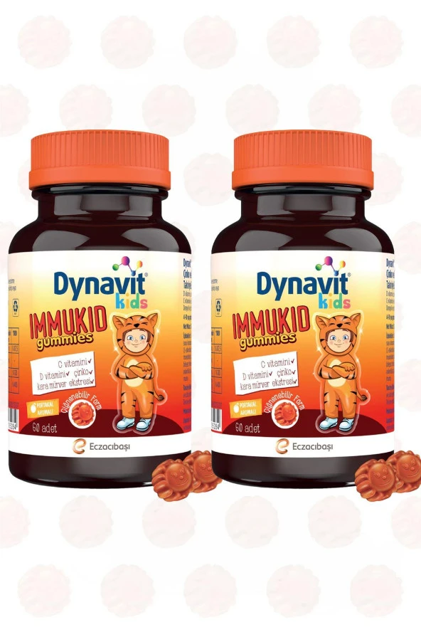 DYNAVİT Kids Immukid 60 Gummies 2 Adet