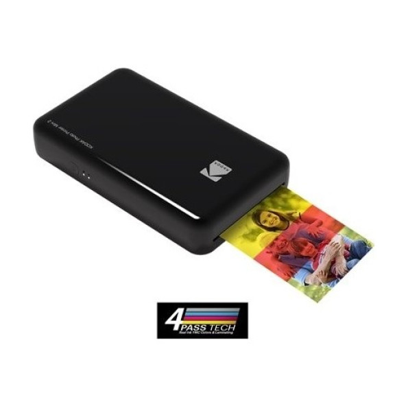 Kodak Mini 2 Retro - Taşınabilir Fotoğraf Yazıcısı Baskı ( Siyah ) - 2