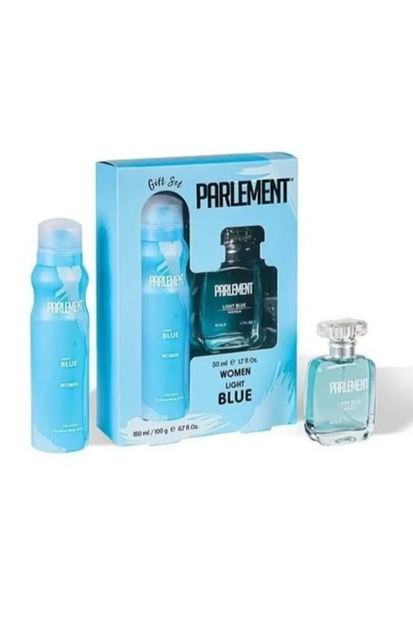 TOPTANBULURUM Parlement 50 Ml Light Blue Kadın Parfüm + 150 Ml Deodorant Seti