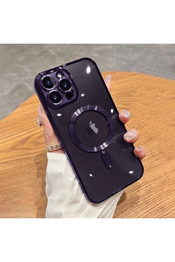 iPhone 11 Pro Uyumlu Kamera Korumalı Magsafe Wireless Şarj Özellikli arka kapak