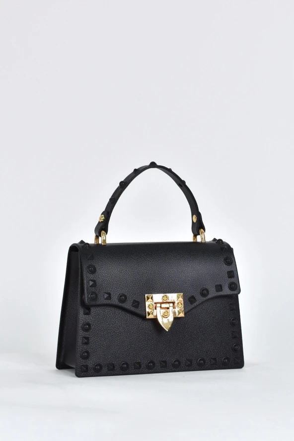 Elatae Kadın Omuz Askılı Silikon Çapraz Çanta Siyah 26659 - Resim 2