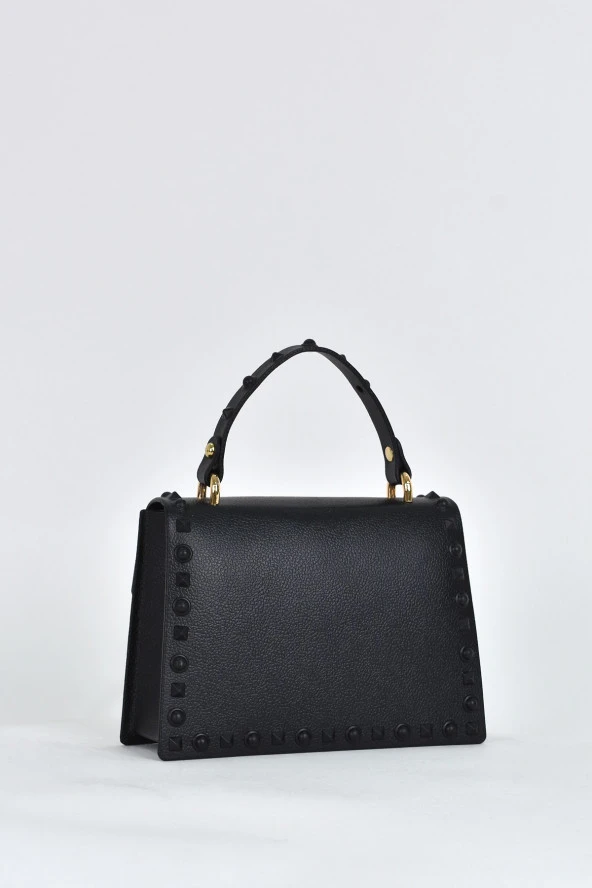 Elatae Kadın Omuz Askılı Silikon Çapraz Çanta Siyah 26659 - Resim 5