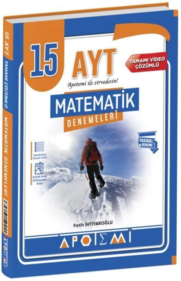 Apotemi Yayınları AYT Matematik 15 Çözümlü Deneme