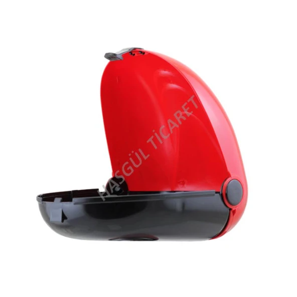 Hsgl Arka Kutu Plastik Kırmızı Siyah UB KTU-121 - 5