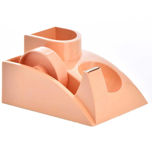 Ops Masa Seti Kalemlik Bant Makinalı Plastik Pastel Turuncu KLM 304 ürün görseli