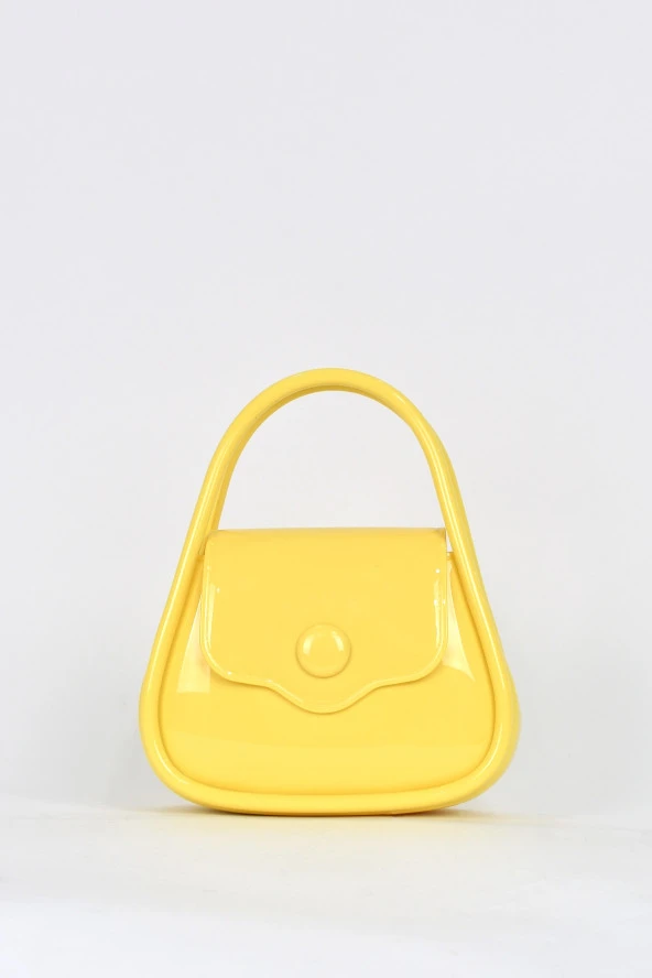 Elatae Kadın Omuz Askılı Silikon Çapraz Çanta Sarı 26660 ürün görseli