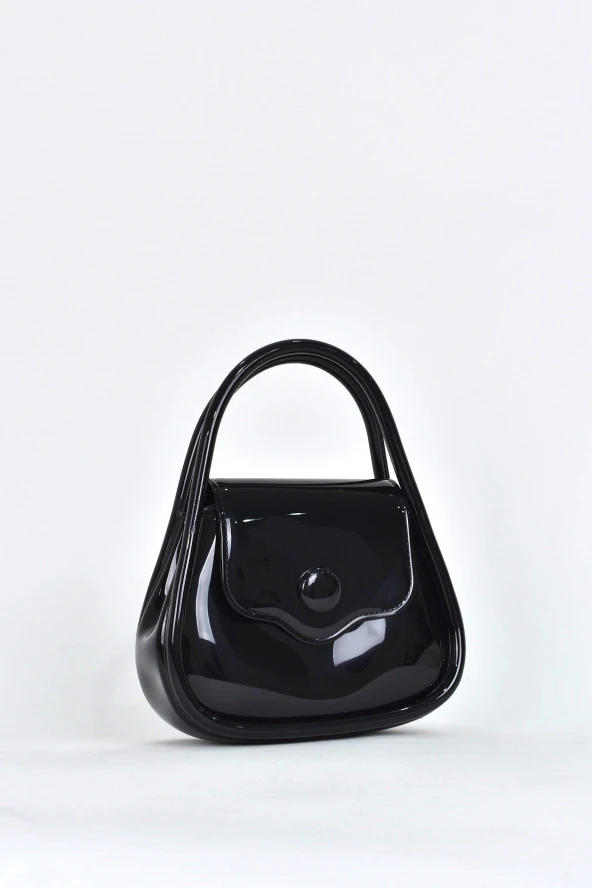 Elatae Kadın Omuz Askılı Silikon Çapraz Çanta Siyah 26660 - Resim 2