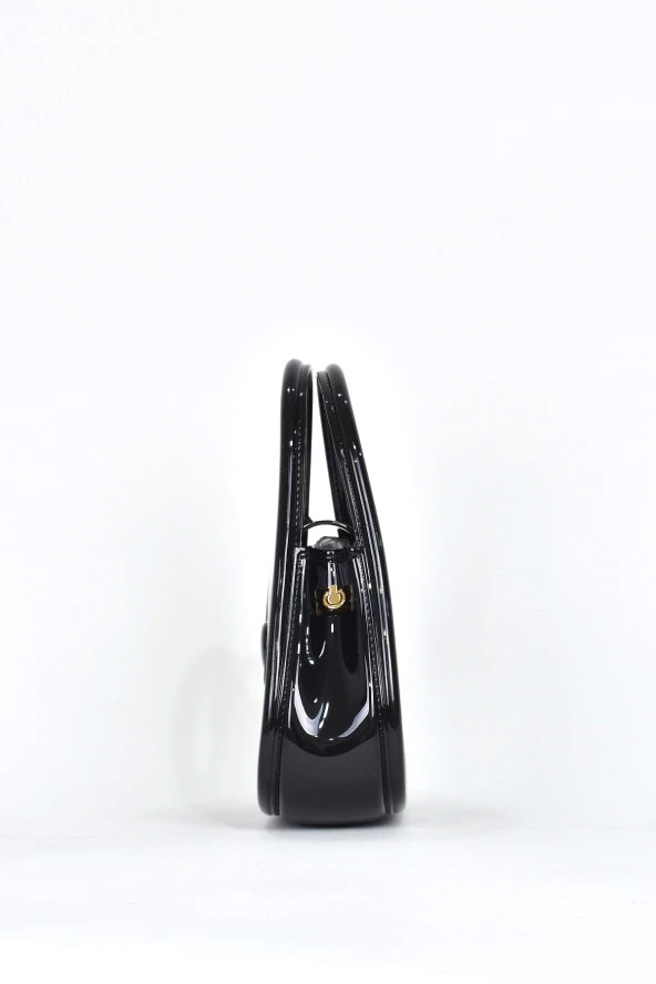 Elatae Kadın Omuz Askılı Silikon Çapraz Çanta Siyah 26660 - Resim 4