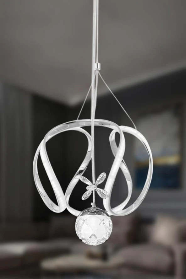 Eray Aydınlatma 1625-30 Krom Led Avize - 2