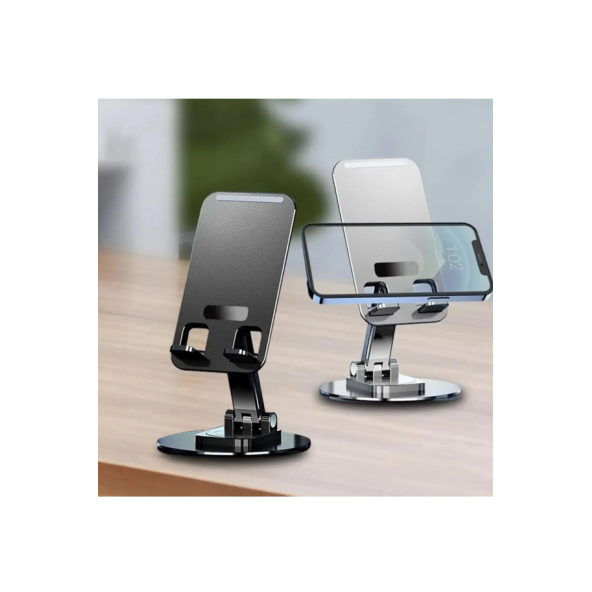 QASUL Yüksek Kaliteli Katlanabilir 360 Dönebilen Ayarlanabilir Telefon Tutucu Tablet Standı - 3