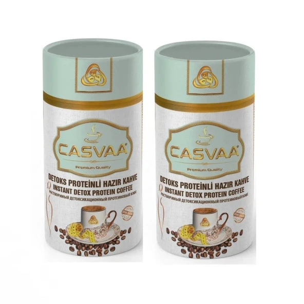 Casvaa Coffee Detoks Proteinli Hazır Türk Kahvesi 250 Gr 2 Adet