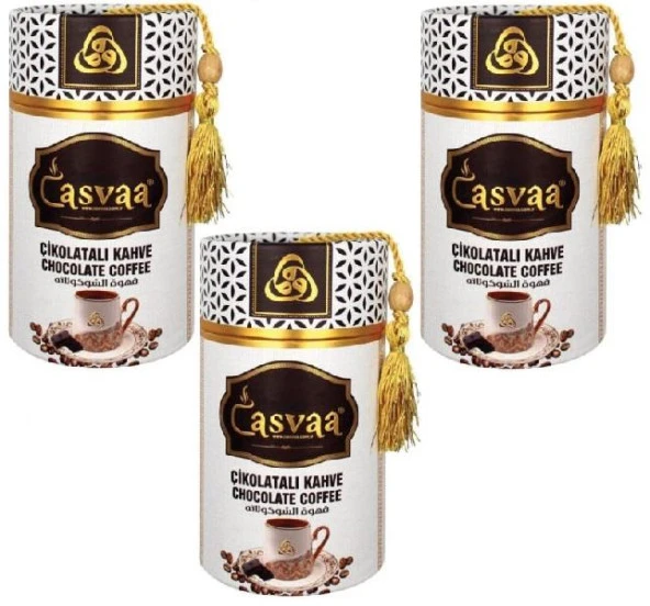 Casvaa Çikolatalı Kahve 250 Gr 3 Adet