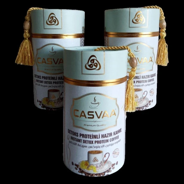 Casvaa Coffee Detoks Proteinli Hazır Türk Kahvesi 250 Gr 3 Adet