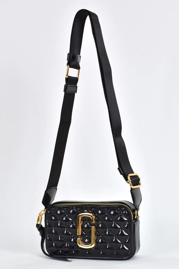 Elatae Kadın Kolon Omuz Askılı Silikon Çapraz Çanta Siyah 26398 - Resim 3