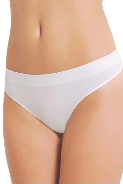 Siyah Beyaz Ten Rengi Dikişsiz 3lü String - 4