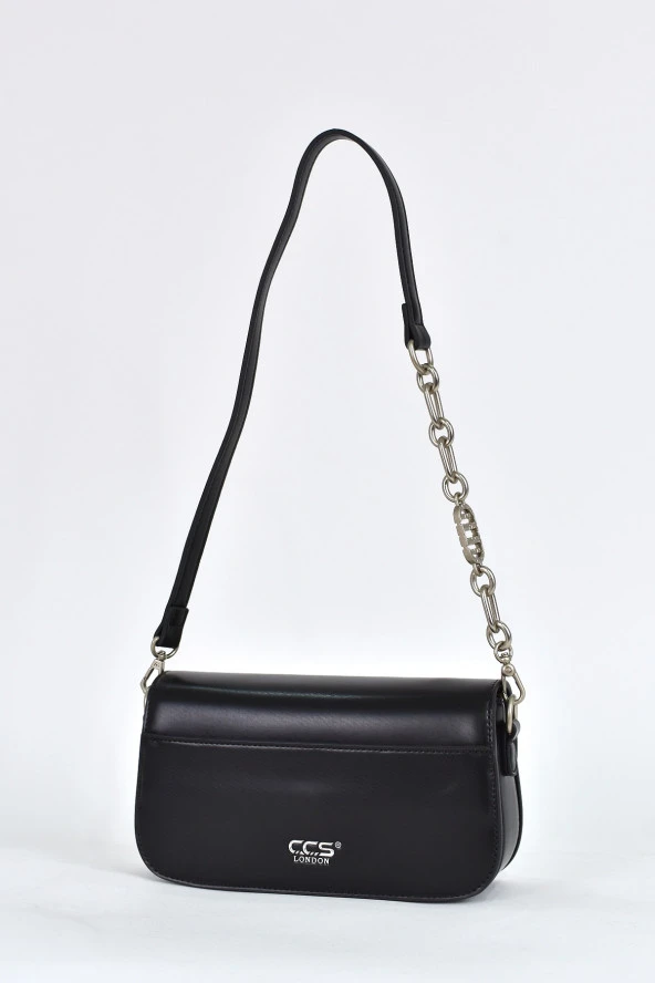 Elatae Kadın Omuz Askılı Çapraz Çanta Siyah 17578 - Resim 5