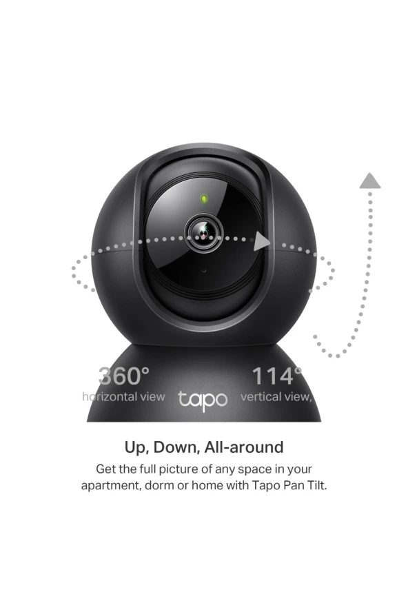 Tp-Lınk Tapo C211 2K 3Mp Yatay Ve Dikey Ev Güvenliği Wi-Fi Kamerası + Kioxia 64Gb Exceria Micro Sdxc - 3