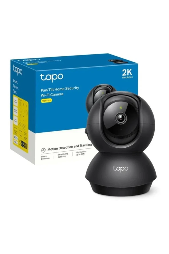 Tp-Lınk Tapo C211 2K 3Mp Yatay Ve Dikey Ev Güvenliği Wi-Fi Kamerası + Kioxia 64Gb Exceria Micro Sdxc - 4