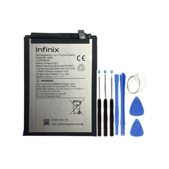 İnfinix Note 12 Pil - Batarya + Tamir Set 5000 Mah Bl-49kx