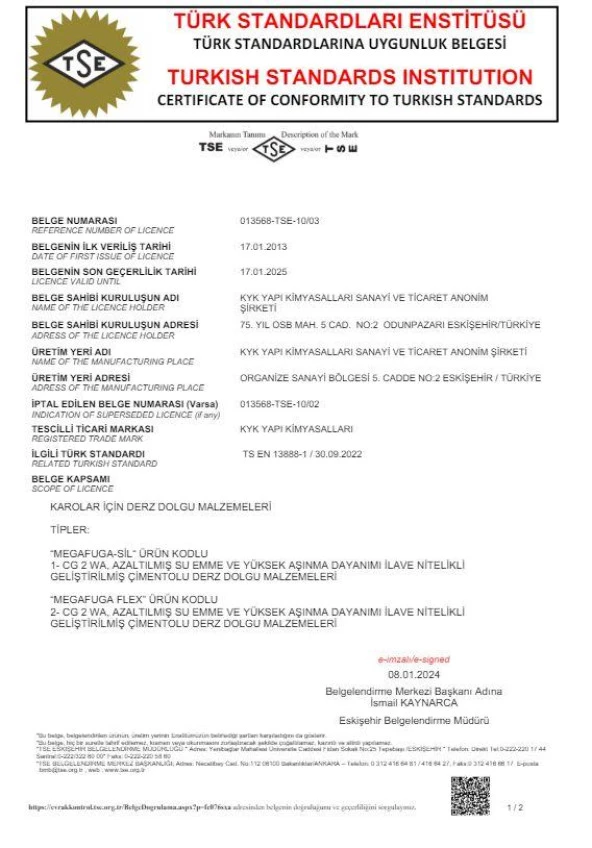 Kyk Silikonlu Seramik Derz Dolgusu , Bronz Kahve Renk 5kg - 3