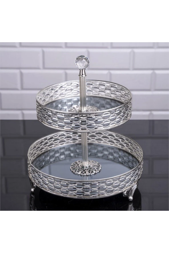 İKİ KATLI SUNUMLUK ( 25 CM )
