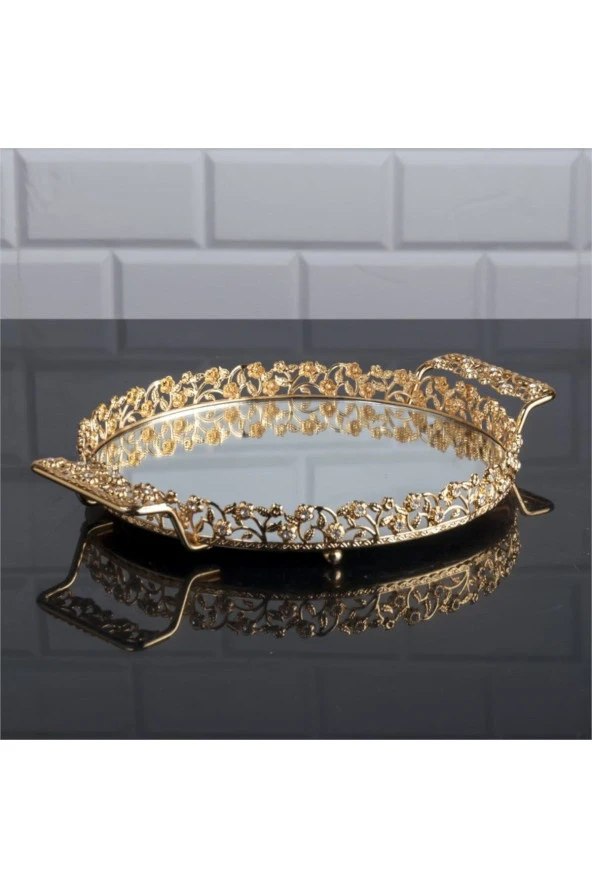 25 CM SUNUMLUK KULPLU TAŞLI TEPSİ