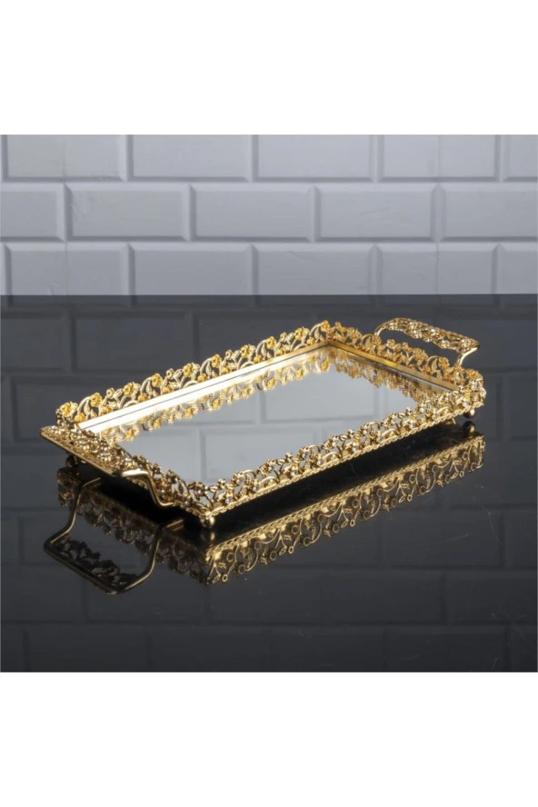 20*40 CM SUNUMLUK KULPLU  TEPSİ