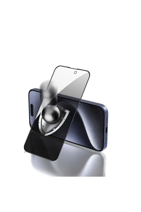 Iphone 15 Pro Max Uyumlu One Depot Rika Premium Privacy Temperli Cam Ekran Koruyucu