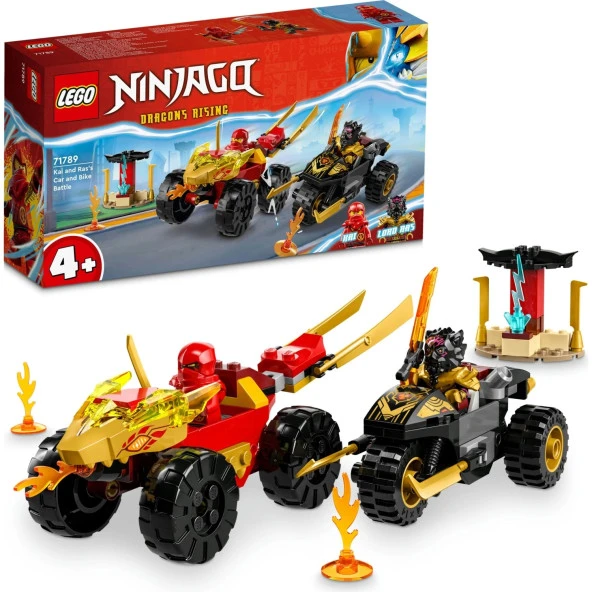 LEGO Ninjago Kai ve Ras'ın Araba ve Motosiklet Savaşı 71789 - 103 Parça