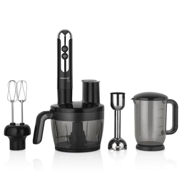 Korkmaz Mia Multi Blender Set Siyah/Krom A457-06