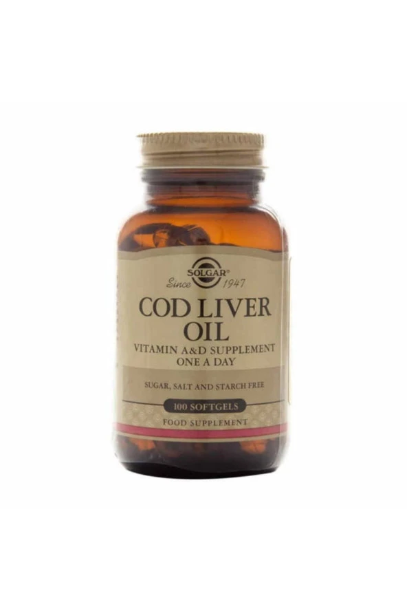 Solgar Cod Liver Oil 100 Softjel