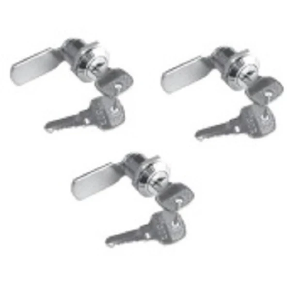 Hisar Düz Mandallı 2 şer  Anahtarlı Pano Dolap Kilidi 3 lü Set - Resim 2