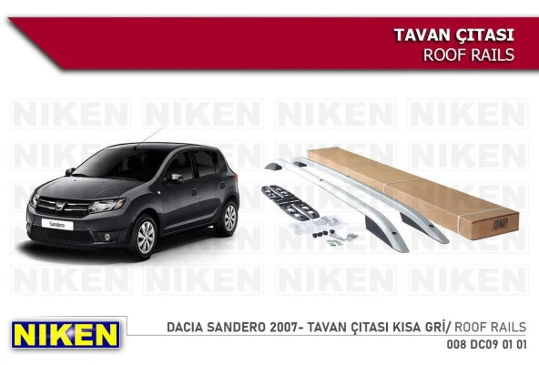 Dacia Sandero Tavan Çıtası Port Bagaj Taşıyıcı 2007 2013