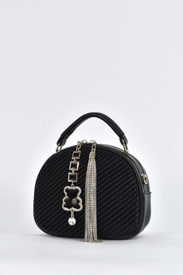 Elatae Kadın Omuz Askılı Günlük Çapraz El Çantası Siyah 26668 - Resim 3