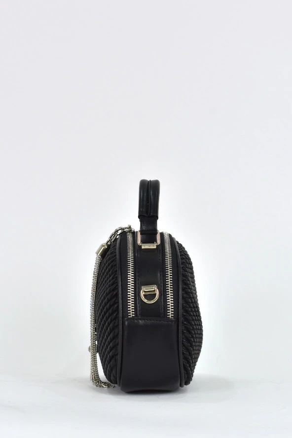 Elatae Kadın Omuz Askılı Günlük Çapraz El Çantası Siyah 26668 - Resim 4