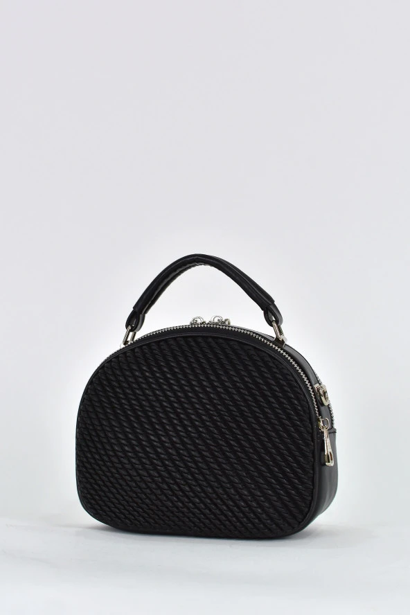 Elatae Kadın Omuz Askılı Günlük Çapraz El Çantası Siyah 26668 - Resim 5