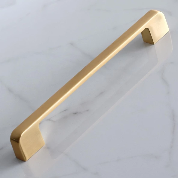 Arel Kulp Mat Gold 160 mm Mobilya Mutfak Dolabı Çekmece Dolap Kulpları Kapak Kulpu Kulbu Altın Metal - 2