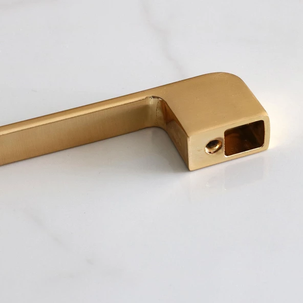Arel Kulp Mat Gold 160 mm Mobilya Mutfak Dolabı Çekmece Dolap Kulpları Kapak Kulpu Kulbu Altın Metal - 5