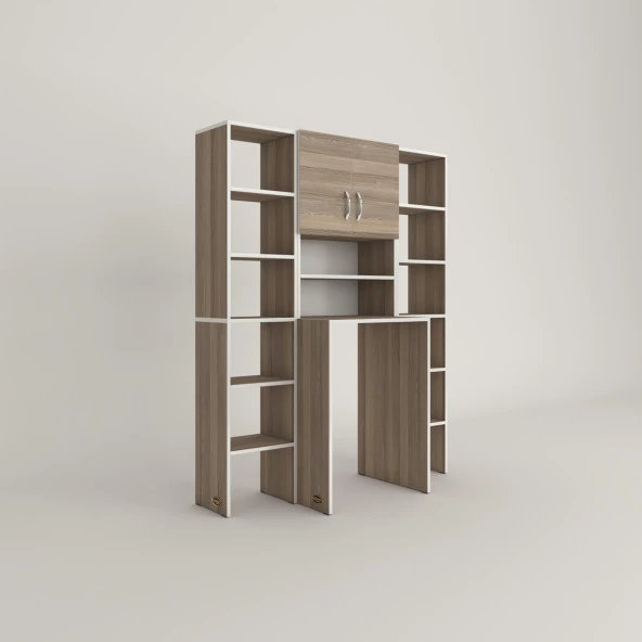 Kenzlife çamaşır makinesi dolabı hayzummaksduble crd 180*126*55 banyo kiler çift kapaklı arkalıklı - Resim 3